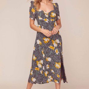 ZENN FLORAL MIDI DRESS (SIZE M)